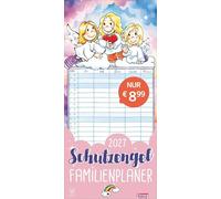times&more Schutzengel Familienplaner 2027: times&more Kalender mit 5 Spalten - praktischer Familienplaner für die Wand mit süßen Schutzengeln als Blickfang. Familienkalender 2027.
