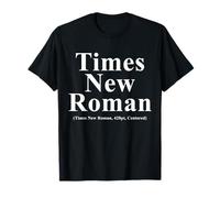 Times New Roman Bold Design Typographie centrée T-Shirt
