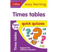 Times Tables Quick Quizzes Ages 79 by Collins Easy Learning Paperback Book Inconnu (Auteur)