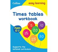 Simon Greaves – Times Tables Workbook Ages 5-7 – Idéal pour l'apprentissage à la maison – Broché