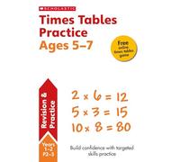 Times Tables Workbook for children Ages 5-7 with free online practice test (National Curriculum Times Tables): 1