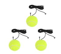 TIMESETL Balles de Tennis avec Corde 3 Pcs Balle d'entraînement Tennis Élastique, Balles pour Entraîneurs, Balle de Rebond pour Adultes, Débutants, Entraînement Solo
