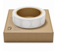 TimesKey Lot de 1000 Autocollants NFC NTAG215 Vierges NFC 504 Octets de Mémoire, Blancs Ronds 25 mm NFC Compatibles Avec Les Appareils Amiibo et NFC