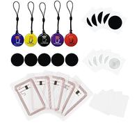 Timeskey NFC 30PCS Ensemble d'autocollants et de cartes NFC NTAG 215 NTAG215 Étiquettes NFC Cartes NFC Compatibles avec TagMo, Amiibo, 504 octets de mémoire