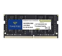 Timetec 16 Go DDR4 2666MHz PC4-21300 Non ECC sans Tampon 1,2 V CL19 2Rx8 Double Rang 260 Broches SODIMM pour Ordinateur Portable Ordinateur Portable mémoire RAM Module de Mise à Niveau
