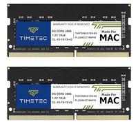 Timetec 16 Go KIT(2 x 8 Go) Compatible avec Apple DDR4 2666 MHz iMac mi-2020 (20,1/20,2) / iMac mi-2019 (19,1) 27 Pouces avec écran Retina 5K, Mac Mini Fin 2018 (8,1) PC4-21333 / PC4-21300 Mac RAM