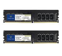 Timetec 16 Go KIT (2x8 Go) DDR4 2666MHz PC4-21300 Unbuffered Non-ECC Unbuffered 1.2V CL19 1Rx8 Single Rank 288 Pin UDIMM Ordinateur de Bureau Mémoire RAM Module Mise à Niveau