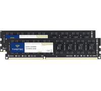 Timetec 16 Go KIT(2x8Go) DDR3 / DDR3L 1333 MHz PC3-10600 Non-ECC Unbuffered 1,5 V / 1,35 V CL9 2Rx8 Faible densité Double rangée 240 Broches UDIMM Module de mémoire RAM pour Ordinateur de Bureau