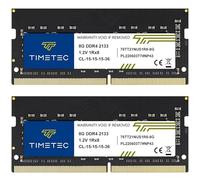 Timetec 16 Go KIT(2x8Go) DDR4 2133 MHz (PC4-2133P) PC4-17000 SODIMM - Non ECC sans Tampon, 260 Broches, 1,2 V, CL15, RAM pour Ordinateur Portable, Mini-PC et Ordinateur Tout-en-Un