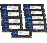 Timetec 160 Go KIT(10x16 Go) DDR4 2666MHz PC4-21300 Non ECC sans Tampon 1,2 V CL19 2Rx8 Double Rang 260 Broches SODIMM pour Ordinateur Portable Ordinateur Portable mémoire RAM Module de Mise à Niveau