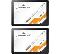 Timetec 2x256 Go SSD 3D NAND QLC SATA III 6 GB/s 2,5 Pouces 7 mm (0,28") Vitesse de Lecture jusqu'à 530 Mo/s Cache SLC Performance Boost Disque Interne pour Ordinateur de Bureau et Ordinateur Portable