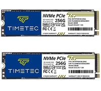 Timetec 2x256Go SSD NVMe PCIe Gen3x4 8 GB/s M.2 2280 3D NAND TLC 350 ToW Cache SLC Haute Performance Vitesse de Lecture/écriture jusqu'à 2000/1600 Mo/s Disque SSD Interne pour PC Portable et de Bureau