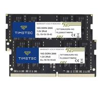 Timetec 32 Go KIT(2x16Go) DDR4 2666 MHz (PC4-2666V) PC4-21300 SODIMM - Non-ECC sans Tampon, 260 Broches, 1,2 V, CL19, Module de mémoire pour Ordinateur Portable, Mini-PC et Ordinateur Tout-en-Un
