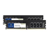 Timetec 32 Go KIT(2x16Go) DDR4 3200 MHz (PC4-3200AA) PC4-25600 UDIMM RAM de Bureau - Non ECC sans Tampon, 288 Broches, 1,2 V, CL22 Module de mémoire DIMM