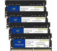 Timetec 32 Go KIT(4x8Go) DDR4 2400 MHz (PC4-2400T) PC4-19200 SODIMM - Non-ECC sans Tampon, 260 Broches, 1,2 V, CL17, Module de mémoire pour Ordinateur Portable, Mini-PC et Ordinateur Tout-en-Un