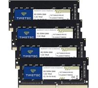 Timetec 32GB KIT(4x8GB) DDR4 2666 MHz PC4-21300 sans Tampon Non ECC 1,2 V CL19 1Rx8 Single-Rank 260 Broches SODIMM pour Ordinateur Portable