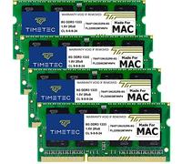 Timetec 32Go KIT(4x8Go) Compatible avec Apple DDR3 1333 MHz PC3-10600 CL9 pour iMac (mi-2010 27 Pouces, mi-2011 21,5/27 Pouces) SODIMM RAM Mise à Niveau de la Mac pour iMac 11,3/ iMac 12,1/ iMac 12,2