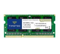 Timetec 4 Go DDR3/DDR3L 1333 MHz PC3-10600 Non-ECC Unbuffered 1,5 V/1,35 V CL9 2Rx8 Double Rank Basse Densité 204 Broches SODIMM RAM pour Ordinateur Portable