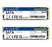 Timetec 512 Go (2x256 Go) SSD 3D NAND TLC SATA III 6 GB/s M.2 2280 NGFF 128 ToW Vitesse de Lecture jusqu'à 550 Mo/s SLC Cache Performance Boost Disque SSD Interne pour PC