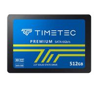 Timetec 512 Go SSD 3D NAND SATA III 6 Gb/s 2,5 pouces 7 mm (0,28") Vitesse de lecture jusqu'à 550 Mo/s