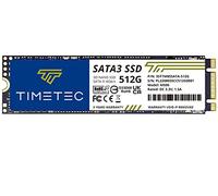 Timetec 512 Go SSD 3D NAND TLC SATA III 6 GB/s M.2 2280 NGFF 256 ToW Vitesse de Lecture jusqu'à 550 Mo/s SLC Cache Performance Boost Disque SSD Interne pour PC Ordinateur Portable et de Bureau