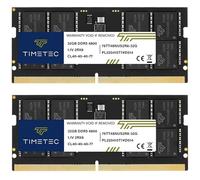 Timetec 64Go KIT(2x32Go) DDR5 4800 MHz PC5-38400 sans Tampon Non ECC 1,1 V CL40 2Rx8 Double rangée 262 Broches SODIMM pour Ordinateur Portable