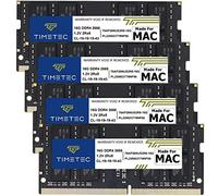Timetec 64Go KIT(4x16Go) Compatible avec Apple DDR4 2666 MHz pour iMac mi-2020 (20,1/20,2) / mi-2019 (19,1) 27 Pouces avec écran Retina 5K PC4-21333 / PC4-21300 CL19 SODIMM Mémoire RAM Mac
