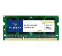 Timetec 8 Go Compatible pour Apple DDR3 1067 MHz/1066 MHz PC3-8500 pour Mac Book (mi 2010 13''), Mac Book Pro(mi 2010 13''),iMac (Fin 2009 27''), Mac Mini (mi 2010) SODIMM Mise à Niveau de la RAM Mac