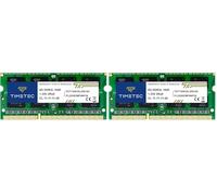 Timetec 8 Go DDR3L/DDR3 1600MHz PC3-12800 Non-ECC sans Tampon 1.35 V/1.5 V CL11 2Rx8 Double Rang 204 Broches SODIMM Ordinateur Portable Ordinateur Portable mémoire RAM Module Mise à Niveau (Lot de 2)