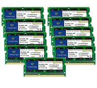 Timetec 80 Go KIT(10x8Go) DDR3L/DDR3 1600MHz PC3-12800 Non-ECC sans Tampon 1.35 V/1.5 V CL11 2Rx8 Double Rang 204 Broches SODIMM Ordinateur Portable PC Ordinateur mémoire RAM Module Mise à Niveau