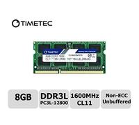 Timetec Hynix IC 8GB DDR3L 1600MHz PC3-12800 Unbuffered Non-ECC 1.35V CL11 2Rx8 Dual Rank 204 Pin SODIMM Ordinateur Portable Mémoire