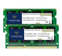 Timetec Hynix IC DDR3L 1600MHz PC3-12800 Unbuffered Non-ECC 1.35V CL11 1Rx8 Single Rank 204 Pin SODIMM Ordinateur Portable Mémoire RAM Module Upgrade (16GB KIT(2x8GB) Premium)