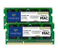 Timetec Hynix IC Lot de 2 Barrettes de mémoire RAM SODIMM PC3-8500 pour Apple DDR3 1067 MHz/1066 MHz PC3-8500 SODIMM pour Fin 2008, début 2009, mi-2010, MacBook Pro, iMac, Mac Mini 8 Go (2 x 4 Go)
