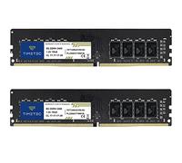 Timetec Kit de mémoire RAM DDR4 2400 MHz PC4-2400T PC4-19200 UDIMM 288 broches 1,2 V CL17 Non-ECC Unbuffered DIMM 16 Go (2 x 8 Go)