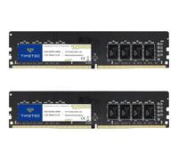 Timetec Kit de mémoire RAM pour Ordinateur de Bureau 32 Go (2 x 16 Go) DDR4 2666 MHz PC4-21300 Non-ECC Unbuffered 1,2 V CL19 2Rx8 Dual Rank 288 Broches UDIMM (32 Go KIT(2 x 16 Go))