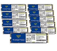 Timetec Lot de 10 disques SSD 3D NAND TLC SATA III 6 Go/s M.2 2280 NGFF 128TBW Vitesse de lecture jusqu'à 550 Mo/s SLC Cache Performance Boost Disque SSD interne pour PC, ordinateur portable et