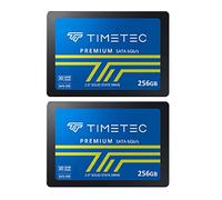 Timetec Lot de 2 disques SSD 3D NAND TLC SATA III 6 Go/s 7 mm 200 TBW Vitesse de lecture jusqu'à 550 Mo/s SLC Cache Performance Boost pour PC, ordinateur de bureau et ordinateur portable