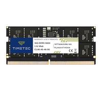 Timetec - Module de mémoire RAM SODIMM DDR5 16 Go 5600 MHz PC5-44800 - Sans tampon non ECC - 1,1 V - CL46 - Rang simple 1Rx8 - 262 broches - Mise à niveau pour ordinateur portable