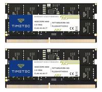 Timetec MTXtec Barrette de mémoire vive pour Ordinateur Portable 32 Go (2 x 16 Go) DDR5 4800 MHz PC5-38400 sans Tampon Non ECC 1,1 V CL40 1Rx8 262 Broches SODIMM (32 Go KIT(2 x 16 Go)