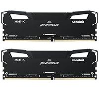 Timetec Pinnacle-Konduit 32GB KIT(2x16GB) DDR4 3200MHz PC4-25600 CL16-18-18-38 XMP2.0 Overclocking 1.35V Dual Rank Compatible pour AMD et Intel Desktop Gaming Module de mémoire PC de bureau, noir