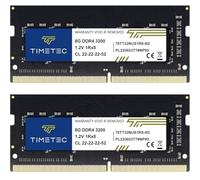 Timetec Premium 16 Go(2x8Go) DDR4 3200 MHz (PC4-3200AA) PC4-25600 SODIMM - Non-ECC sans Tampon, 260 Broches, 1,2 V CL22, Module de mémoire pour Ordinateur Portable, Mini-PC et Ordinateur Tout-en-Un