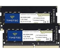 Timetec Premium 16 Go KIT (2x8 Go) DDR4 2400MHz PC4-19200 Non-ECC sans Tampon 1.2V CL17 1Rx8 Rang Unique 260 Broches SODIMM Ordinateur Portable PC Ordinateur mémoire RAM Module Mise à Niveau