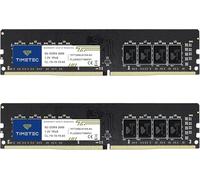 Timetec Premium 16 Go KIT(2x8 Go) DDR4 2666MHz PC4-21300 Unbuffered Non-ECC Unbuffered 1.2V CL19 1Rx8 Single Rank 288 Pin UDIMM Ordinateur de Bureau Mémoire RAM Module Mise à Niveau