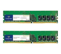 Timetec Premium 16 Go KIT (2x8 Go) DDR4 2400MHz PC4-19200 Non-ECC Unbuffered 1.2V CL17 1Rx8 Single Rank 288 Pin UDIMM Ordinateur de Bureau Mémoire RAM Module Mise à Niveau