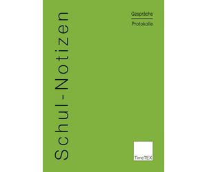 TimeTEX - Cahier de notes scolaires A4 | Pour documenter des notes de conversation | Fabriqué en Allemagne | Contenu : cahier de 32 pages avec notes pour les conférences scolaires et professionnelles,