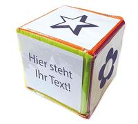 TimeTEX Dé vierge - Grand cube coloré avec poches pour façonner librement - Bord latéral de 15 cm - 93584