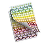 TimeTEX Lot de 520 autocollants « étoiles multicolores ».