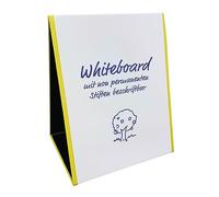 TimeTEX - Tableau blanc 2 en 1 à poser | Tableau blanc magnétique double face avec surface tableau blanc et tableau blanc facile à monter | Contenu : env. 32 x 40 cm