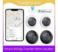 Timethinker Bluetooth GPS Tracker étiquette intelligente Airtag fonctionne avec Apple trouver mon application ITag localisateur étiquettes d'air détecteur de clé pour animaux de compagnie pour iOS 4pc