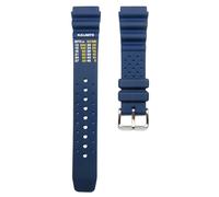 Timewheel Bracelet de montre en caoutchouc bleu foncé de 20 mm compatible avec les montres Citizen Hyper Aqualand Duplex Promaster Diver NY0141, BN0150, BN0151, NY0096